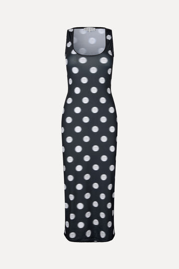Stine Goya UK Elastic Deep Neckline Tank Dress Dress Dots in Motion