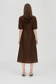 Stine Goya UK Elastic Detail Midi Dress Dress Bow