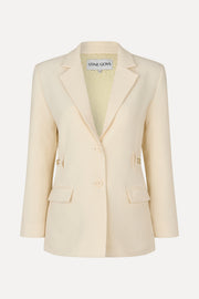 Stine Goya UK Elastic Detail Tailoring Blazer Jacket Eggnog