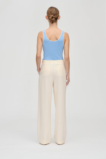 Stine Goya UK Elastic Detail Tailoring Pants Pants Eggnog