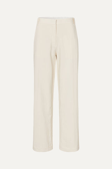 Stine Goya UK Elastic Detail Tailoring Pants Pants Eggnog