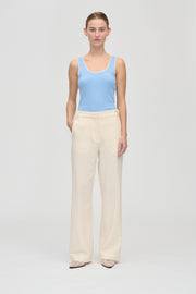 Stine Goya UK Elastic Detail Tailoring Pants Pants Eggnog