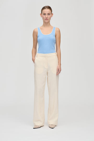 Stine Goya UK Elastic Detail Tailoring Pants Pants Eggnog