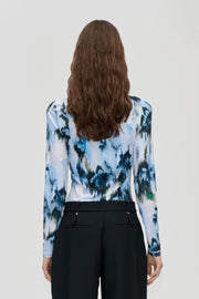 Stine Goya UK Elastic Long Sleeve Top Top Afterbloom