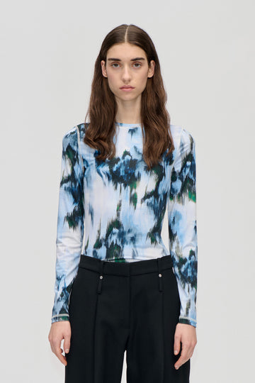 Stine Goya UK Elastic Long Sleeve Top Top Afterbloom