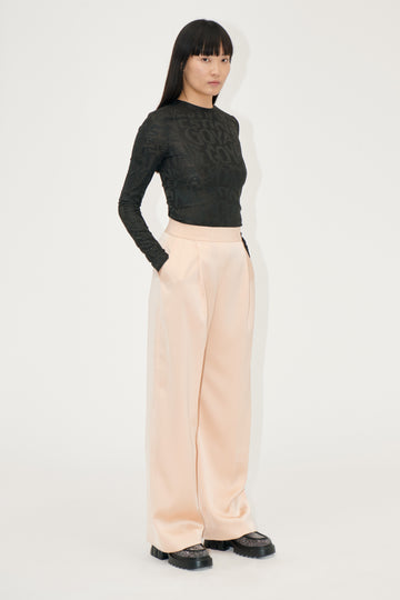 Stine Goya UK Elastic Long Sleeve Top Top Liquified Logo