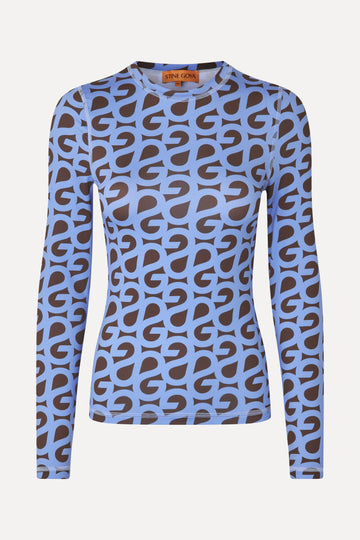 Stine Goya UK Elastic Long Sleeve Top Top SG Logo