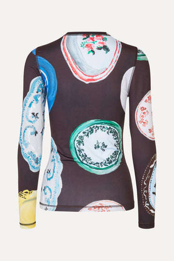 Stine Goya UK Elastic Long Sleeve Top Top The Platera