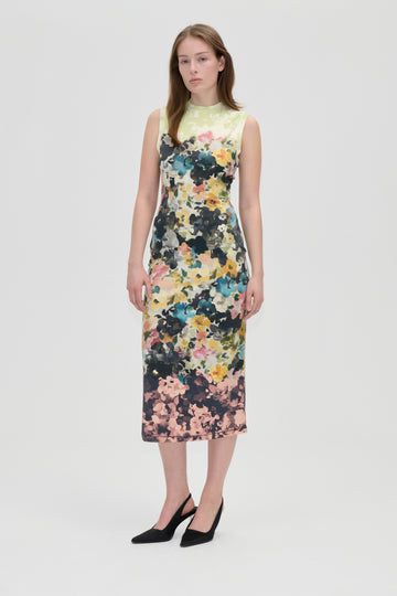 Stine Goya UK Elastic Tank Crewneck Dress Dress Echoes In Flowers