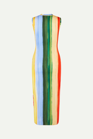 Stine Goya UK Elastic Tank Crewneck Dress Dress Rainbow Hue