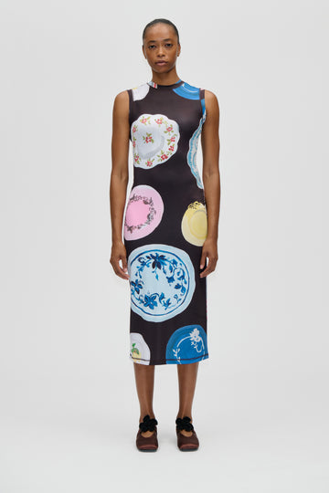 Stine Goya UK Elastic Tank Crewneck Dress Dress The Platera