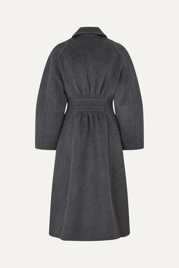 Stine Goya UK Elastic Waist Raglan Long Coat Outerwear Graphite