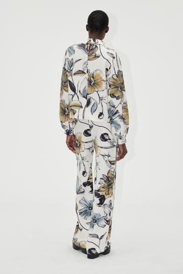 Stine Goya UK Elasticated Long Pants Pants Fine Line Poppies