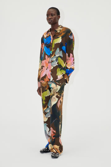Stine Goya UK Elasticated Long Pants Pants Aquarelle Garden