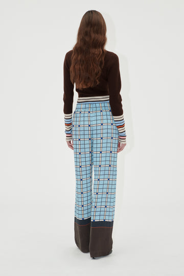 Stine Goya UK Elasticated Long Pants Pants Window Check