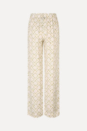 Stine Goya UK Elasticated Long Pants Pants Sakura Check Yellow