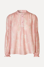 Stine Goya UK Elasticated Long Sleeve Top Top Cherries On A Paisley