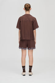 Stine Goya UK Elasticated Shorts Shorts Roses Embroidery