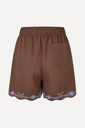 Stine Goya UK Elasticated Shorts Shorts Roses Embroidery