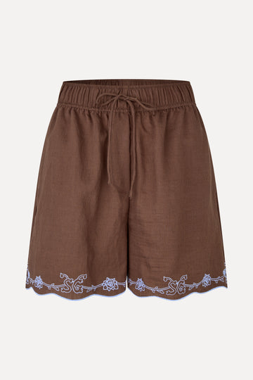 Stine Goya UK Elasticated Shorts Shorts Roses Embroidery
