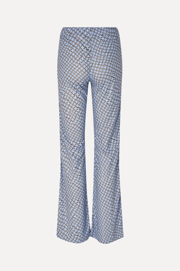 Stine Goya UK Elasticated Straight Long Pants Pants Graphic Weave