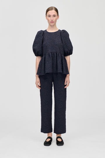 Stine Goya UK Elasticated Waistband Cropped Pants Pants Garden Relief