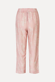 Stine Goya UK Elasticated Waistband Cropped Pants Pants Cherries On A Paisley