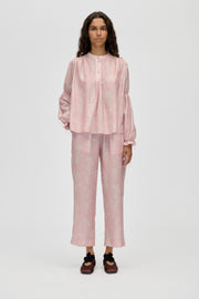 Stine Goya UK Elasticated Waistband Cropped Pants Pants Cherries On A Paisley