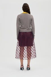 Stine Goya UK Elasticated Waistband Midi Skirt Skirt Polka