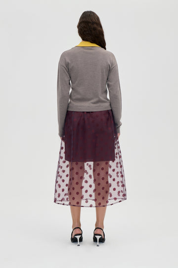 Stine Goya UK Elasticated Waistband Midi Skirt Skirt Polka