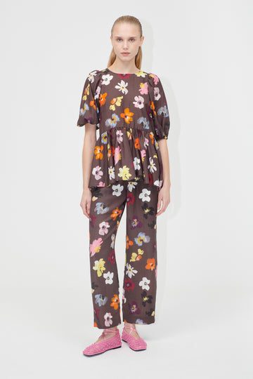 Stine Goya UK Elasticated Waistband Pants Pants Wild Flowers
