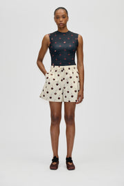 Stine Goya UK Elasticated Waistband Shorts Pants Cherries