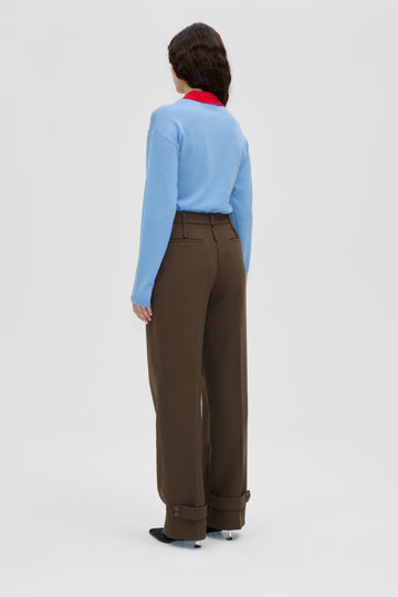 Stine Goya UK Elevated Pleat Pants Pants Dark Oak