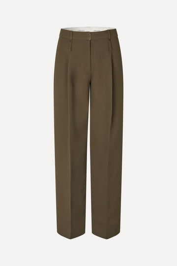 Stine Goya UK Elevated Pleat Pants Pants Dark Oak