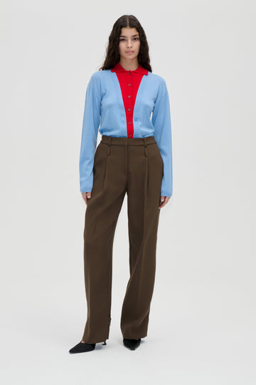 Stine Goya UK Elevated Pleat Pants Pants Dark Oak