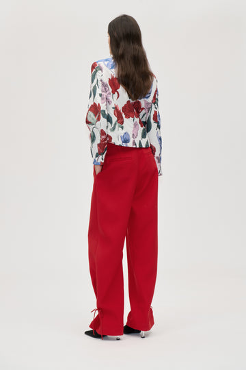 Stine Goya UK Elevated Pleat Pants Pants Ruby Red