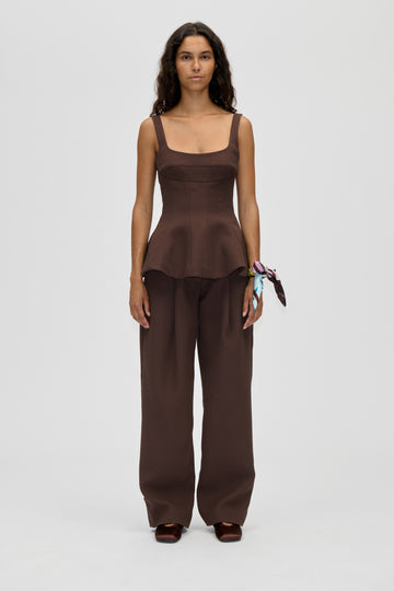 Stine Goya UK Elevated Pleat Pants Pants Cocoa