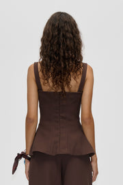 Stine Goya UK Elevated Structured Top Top Cocoa