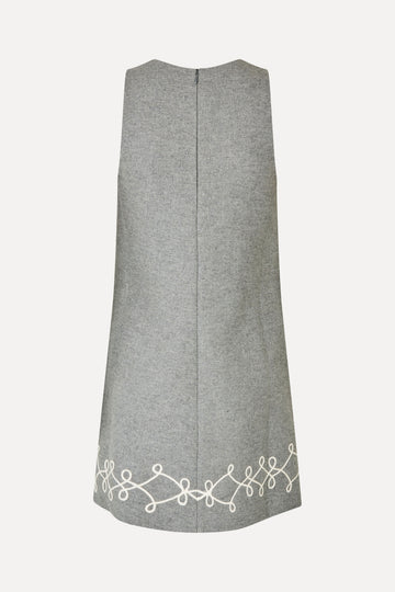 Stine Goya UK Embroidered Sleeveless Mini Dress Dress Tapered Embroidery Motif