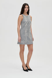 Stine Goya UK Embroidered Sleeveless Mini Dress Dress Tapered Embroidery Motif