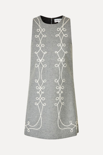 Stine Goya UK Embroidered Sleeveless Mini Dress Dress Tapered Embroidery Motif