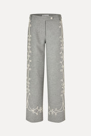 Stine Goya UK Embroidered Tab Pants Pants Tapered Embroidery Motif