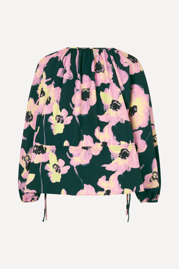 Stine Goya UK Eveline Blouse Top 4085 Filigran Flower Green