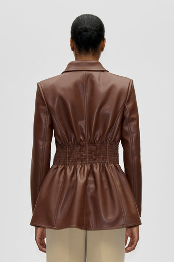 Stine Goya UK Fitted Single Breasted Jacket Outerwear Cocoa
