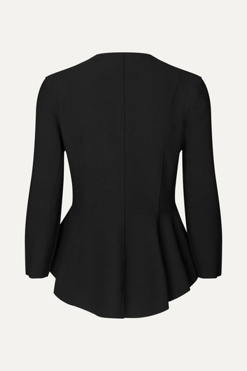 Stine Goya UK Flared Button-Up Top Top Black
