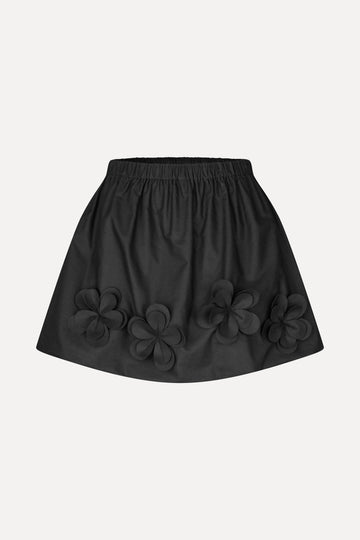 Stine Goya UK Floral Mini Skirt Skirt Jet Black