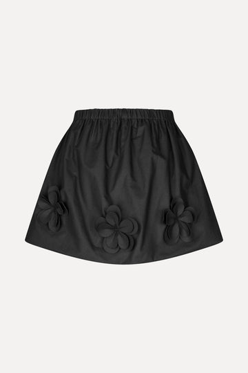 Stine Goya UK Floral Mini Skirt Skirt Jet Black