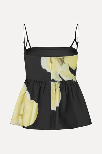 Stine Goya UK Floral Peplum Top Top Yellow Petunias