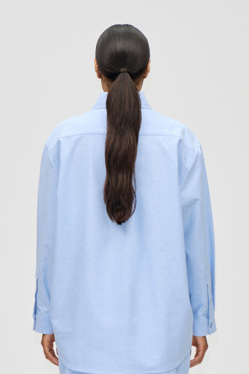 Stine Goya UK Floral Shirt Top Brunnera Blue