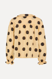 Stine Goya UK Front Detail Long Sleeve Top Top Dots in Motion